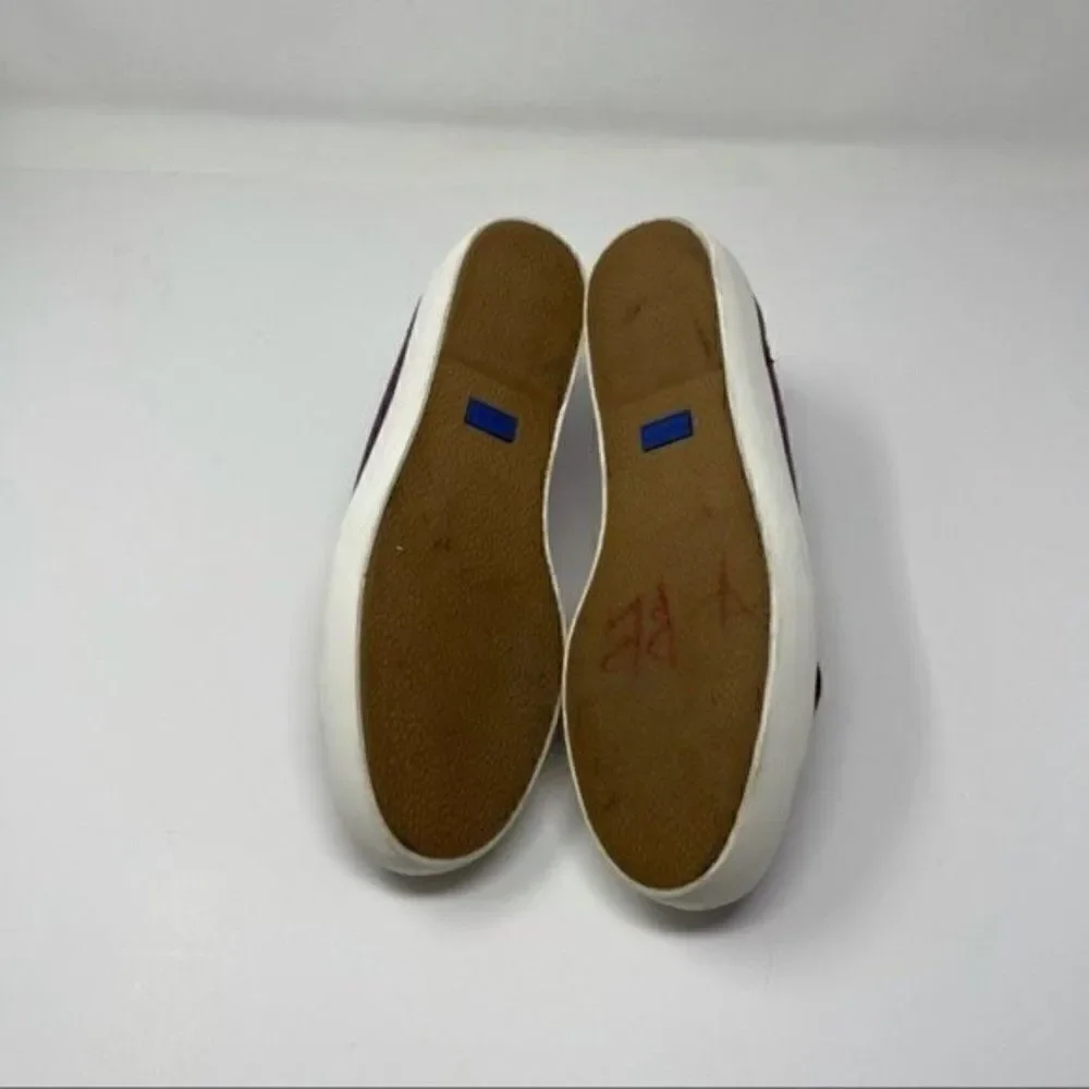 Keds womans platforms metallic purple leather us 7.5 BoxE